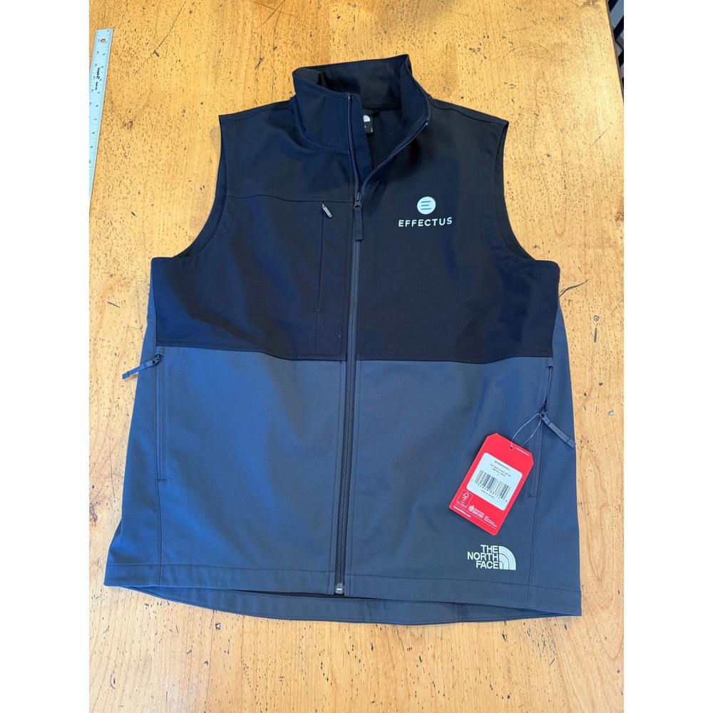 The North Face Castle Rock Soft Shell Vest Size L Asphalt Grey Black NF0A5542